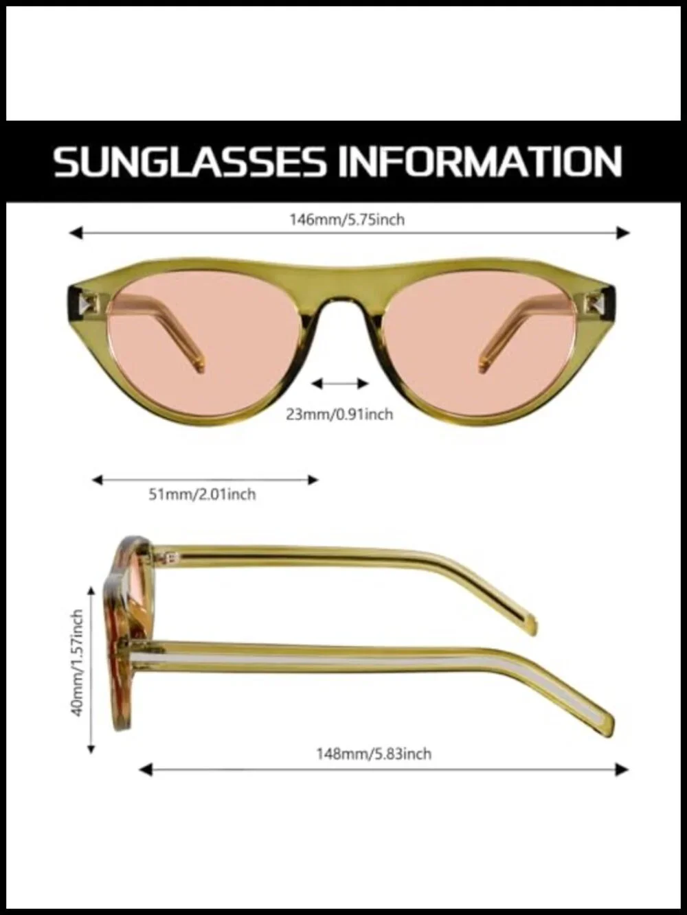 Retro Oval Sunglasses with UV400 Protection Lightweight Comfort for Women Men